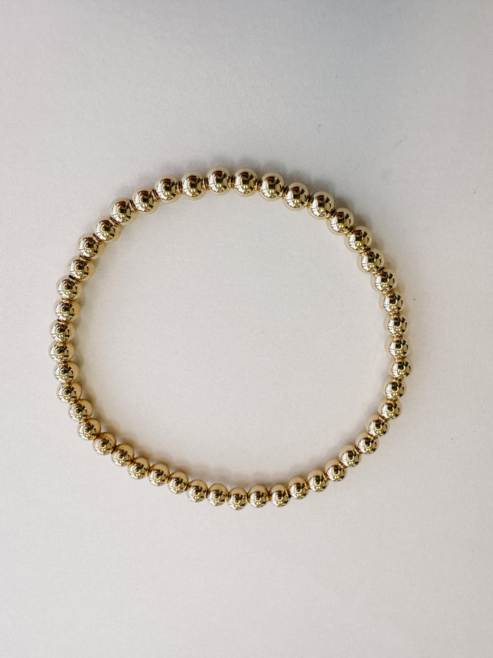 14K Gold Filled Beaded Bracelet