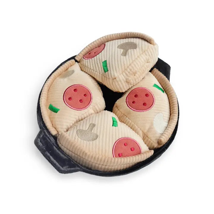 Deep Dish Pizza Dog Toy