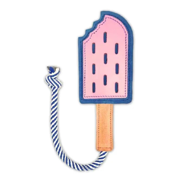 Icy Pole Dog Toy - Navy & Pink