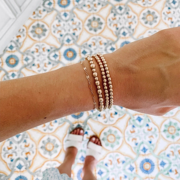 14K Gold Filled Beaded Bracelet