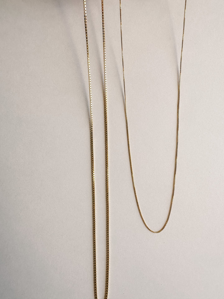 14K Gold Filled Box Chain - Thick