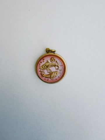 Vintage Glass Zodiac Charms - Medium