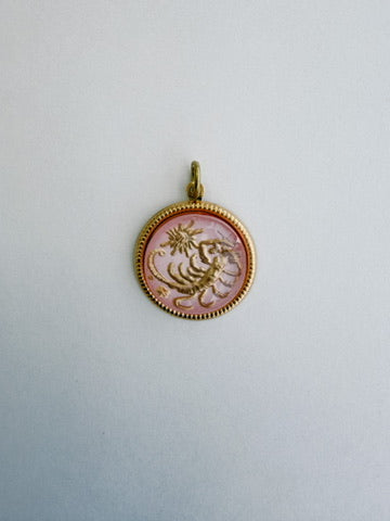 Vintage Glass Zodiac Charms - Medium
