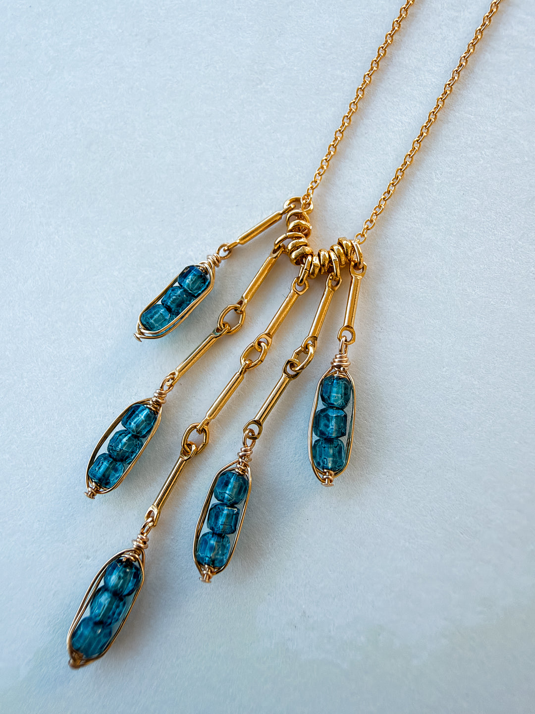 London Blue Quartz Gold Filled Necklace