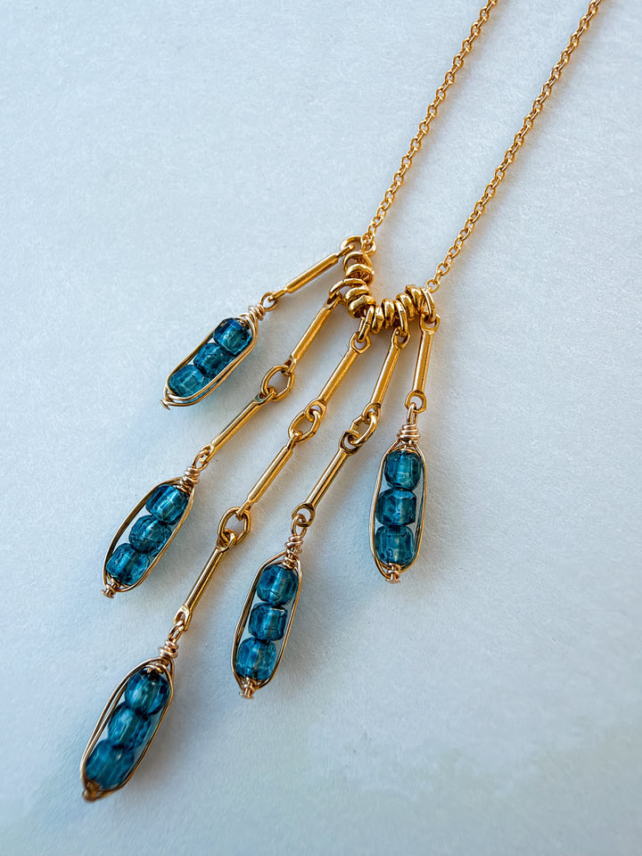 London Blue Quartz Gold Filled Necklace