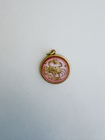 Vintage Glass Zodiac Charms - Medium