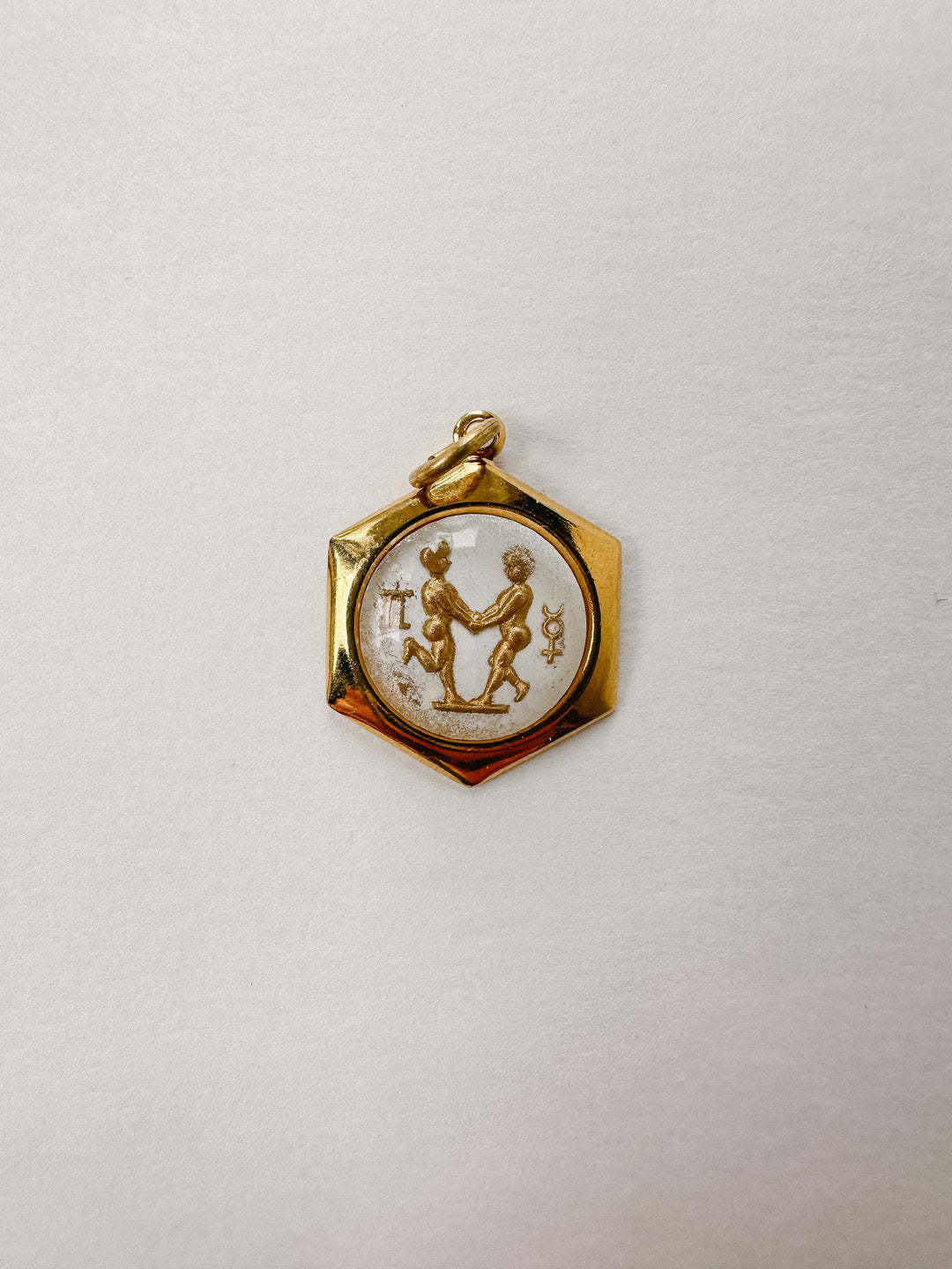 Vintage Glass Zodiac Charms - Small
