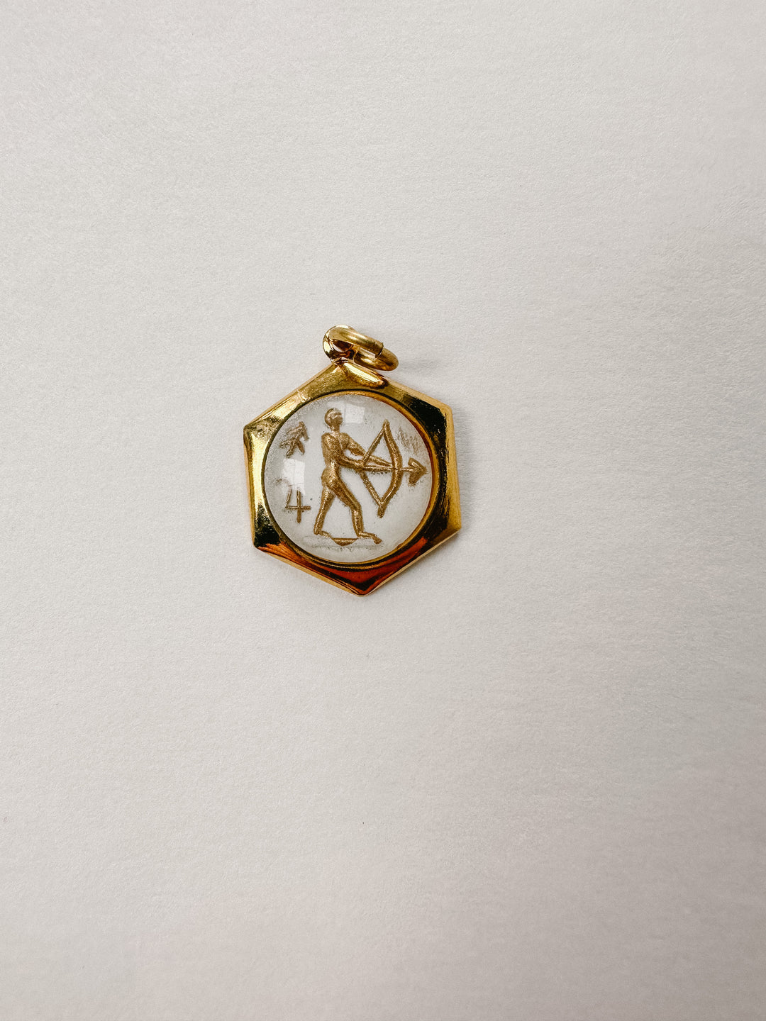 Vintage Glass Zodiac Charms - Small
