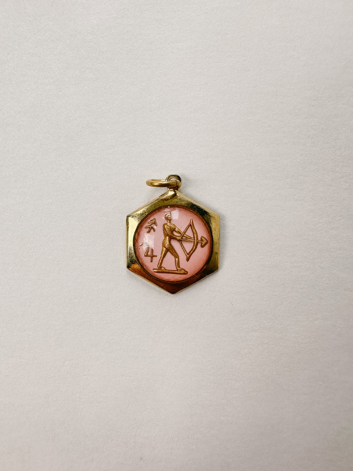 Vintage Glass Zodiac Charms - Small
