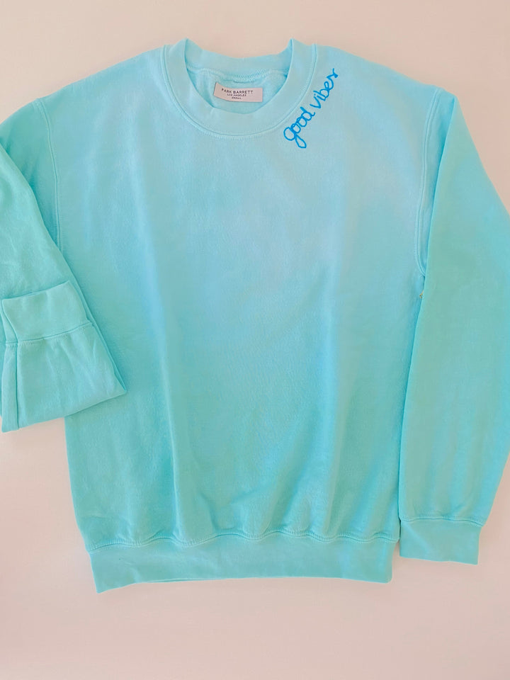 Aqua Dip Dye - Exclusive Tie Dye & Dip Dye Sweatshirts