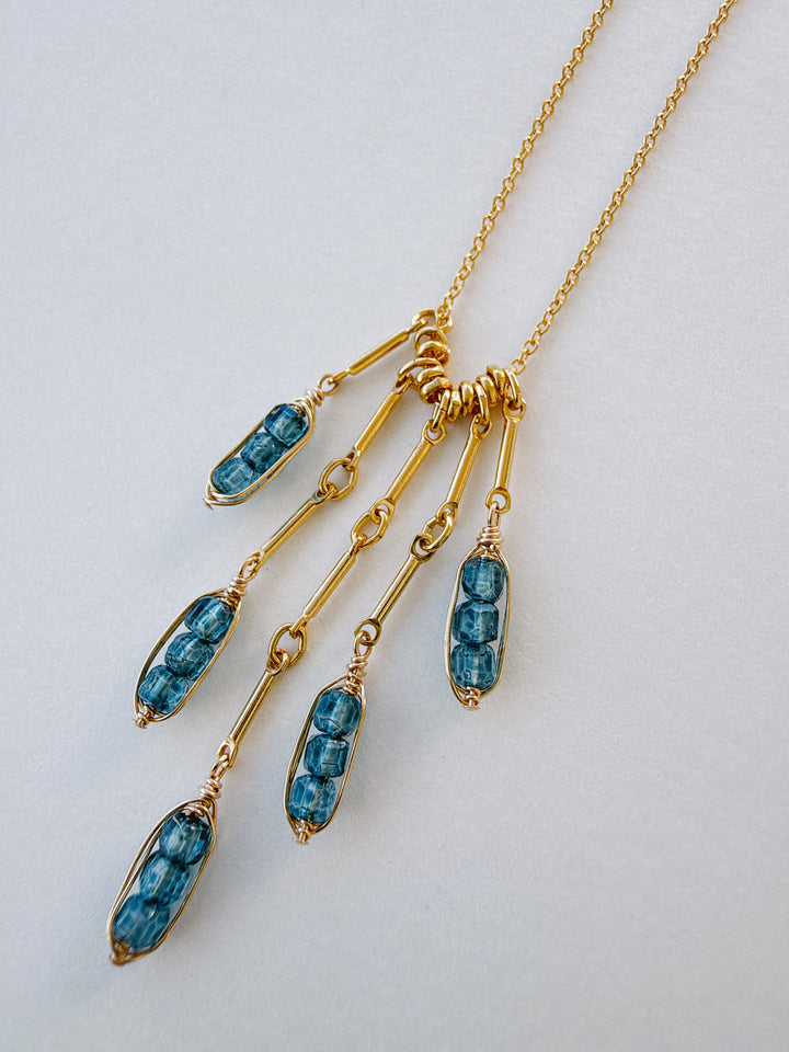 London Blue Quartz Gold Filled Necklace
