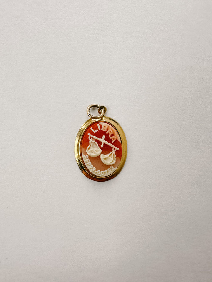 Vintage Cameo Zodiac Charms