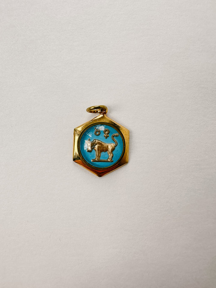 Vintage Glass Zodiac Charms - Small