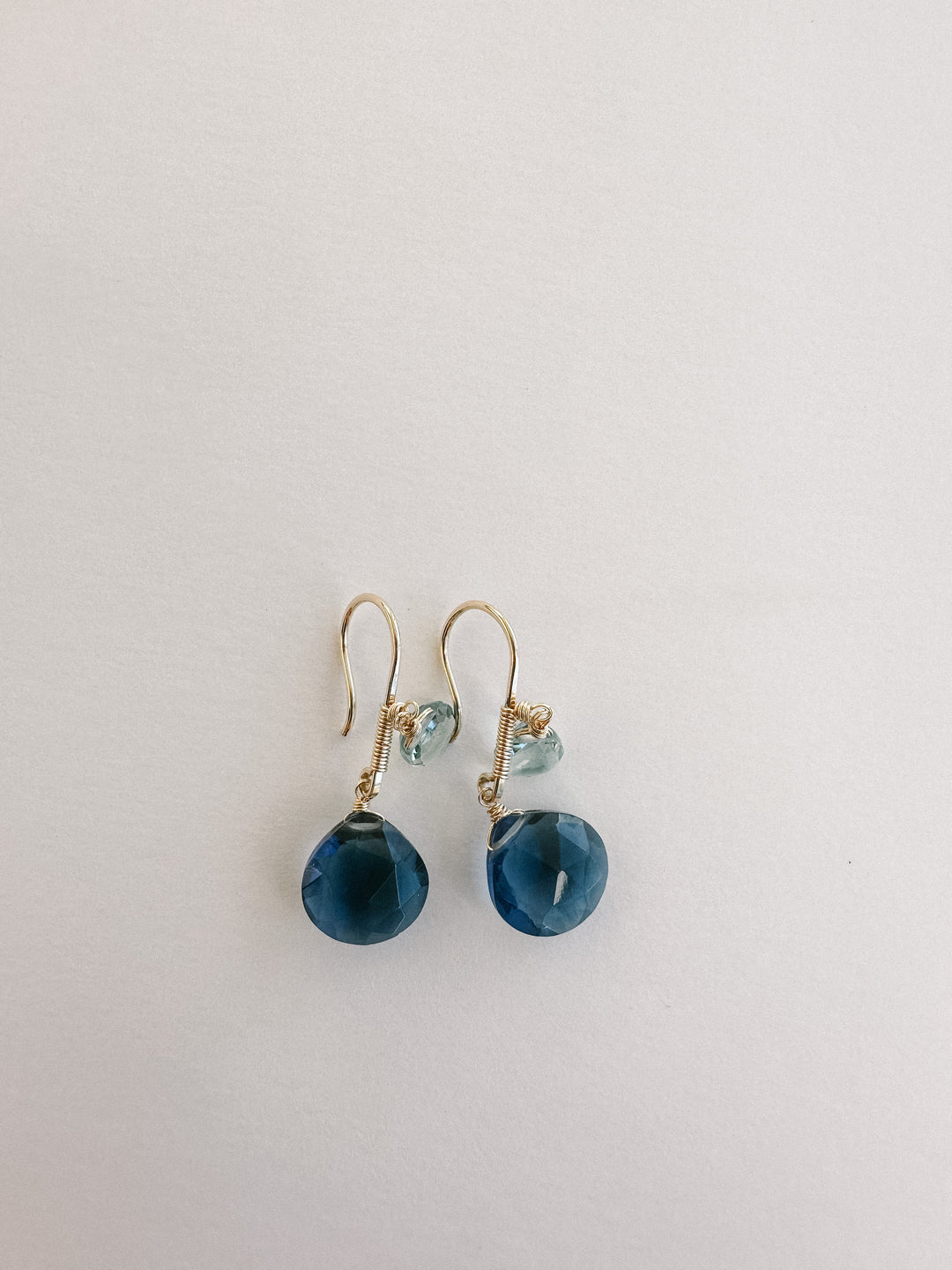 Blue Topaz Stack Earrings
