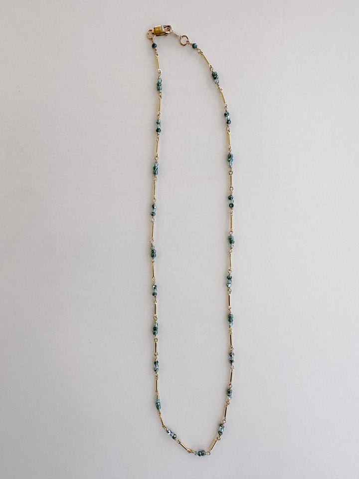 Indigo Mix Crystal Necklace