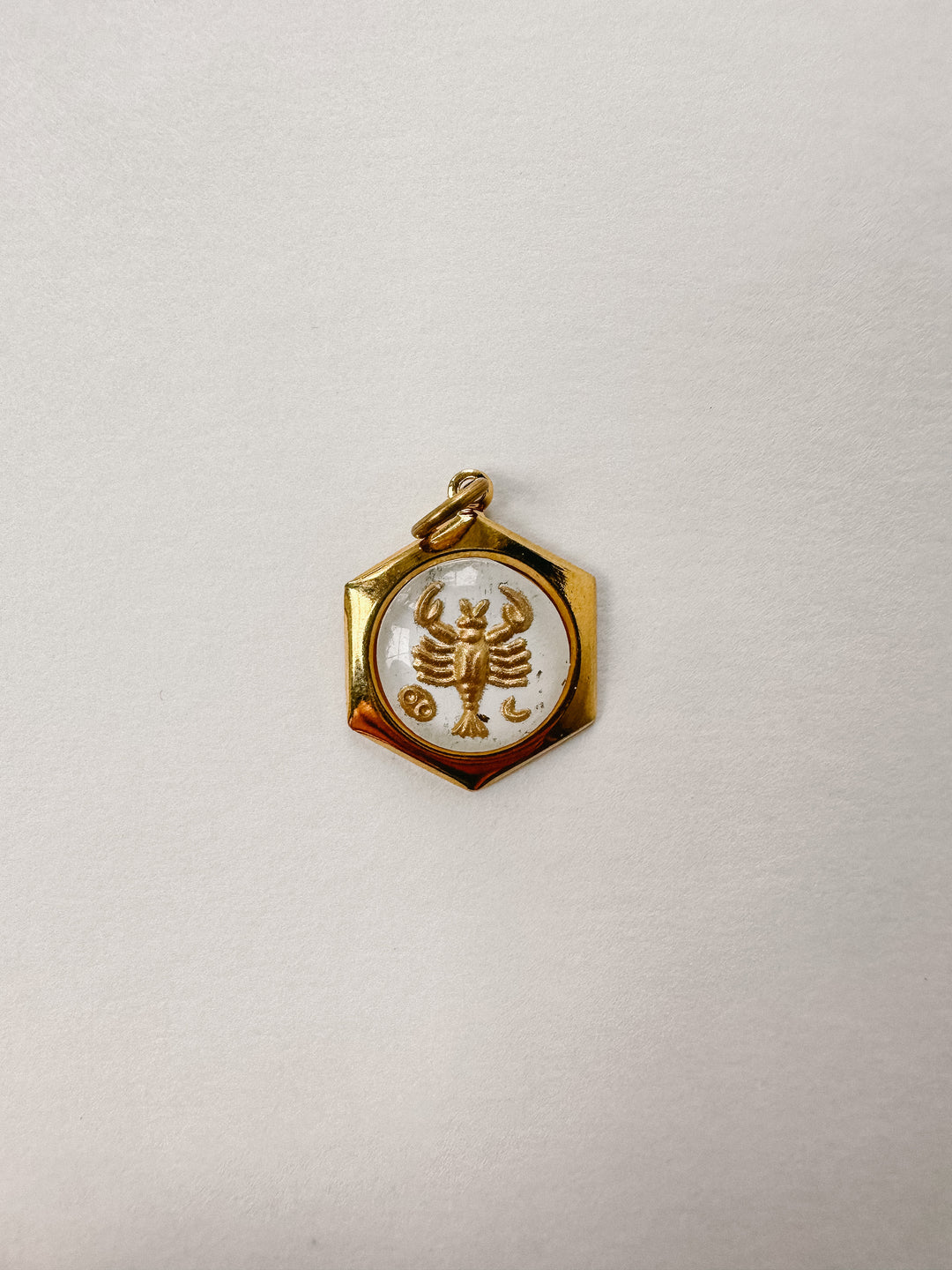 Vintage Glass Zodiac Charms - Small