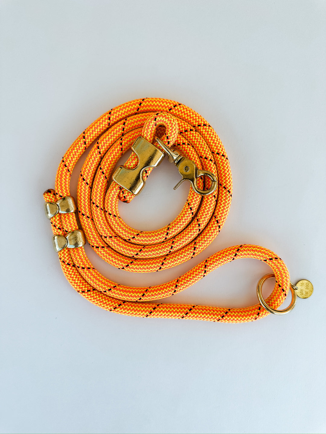 Fuji Rope Leash Neon Yellow & Orange