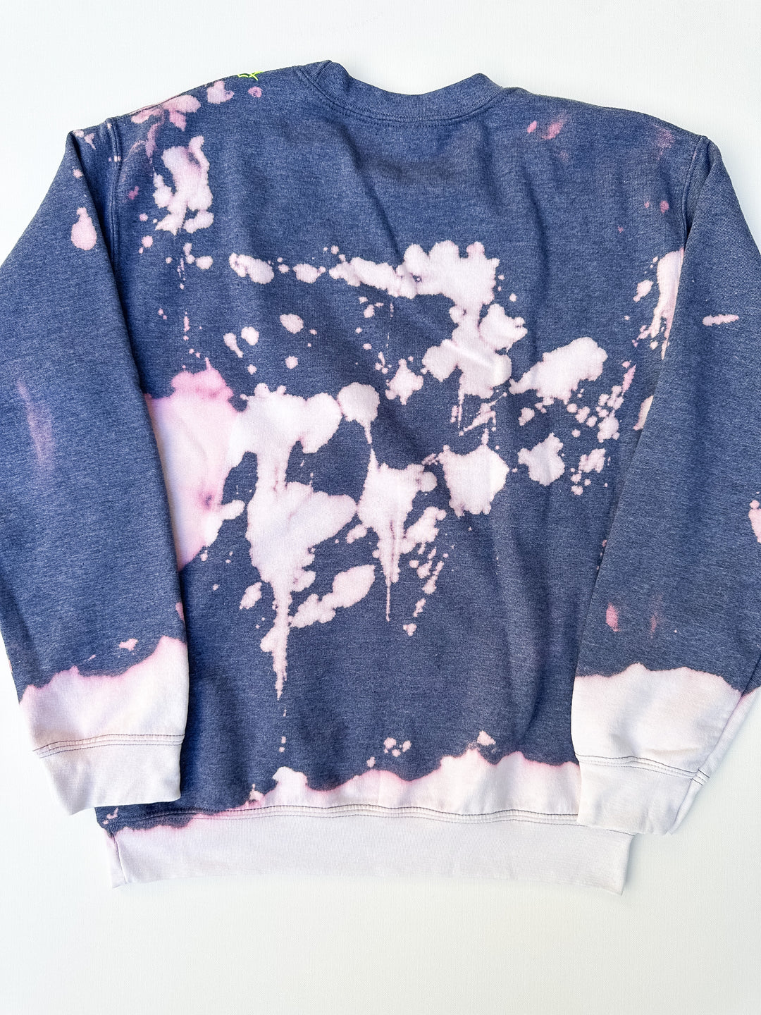 Heather Navy with Highlighter Stitching - Exclusive Cloud Dye Sweatshirts