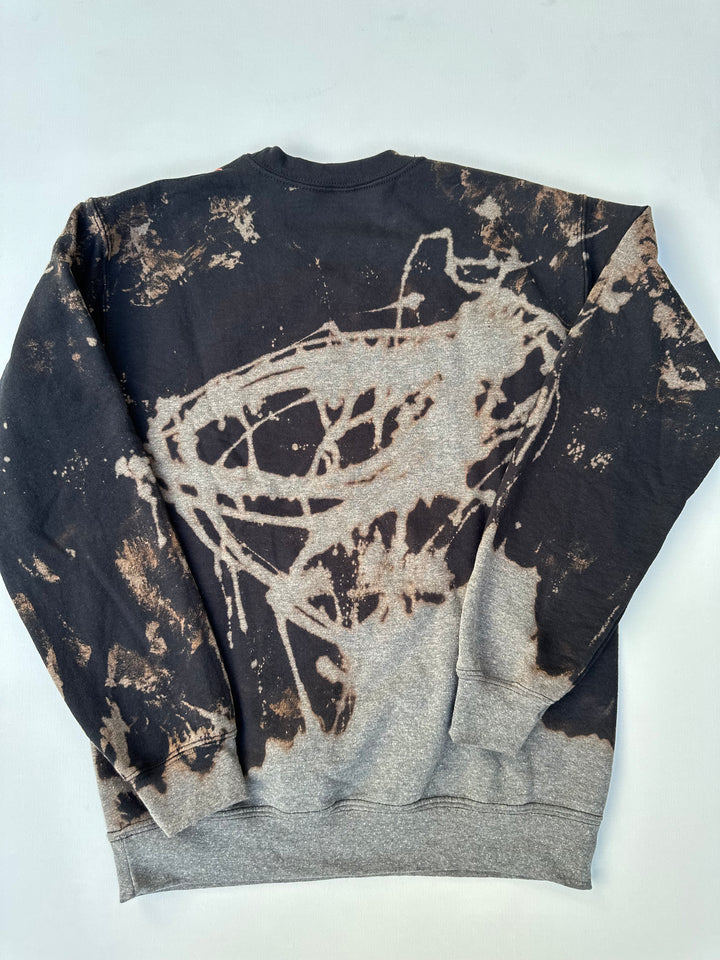 Black with Magenta Stitching - Exclusive Cloud Dye Sweatshirts