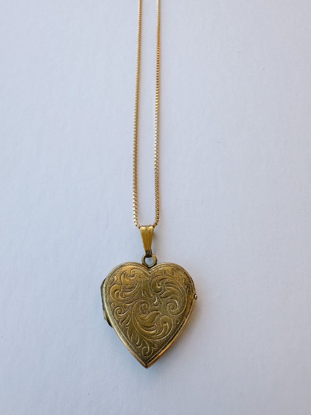 Vintage Heart Locket & Necklace