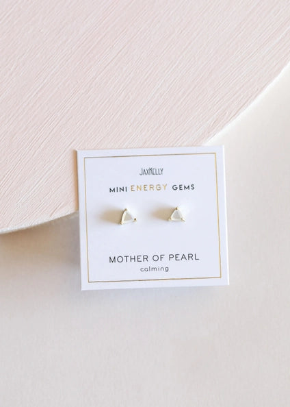 Mini Energy Stud - Mother of Pearl