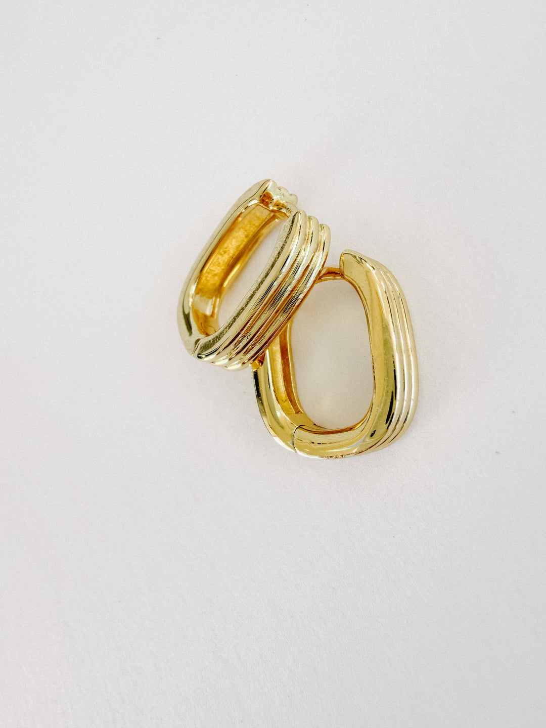 Blythe Rectangle Ridged Hoops