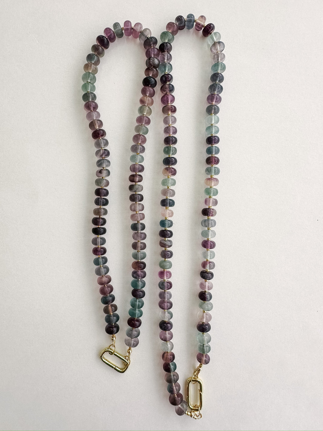 Handmade Beaded Necklace - Fluorite