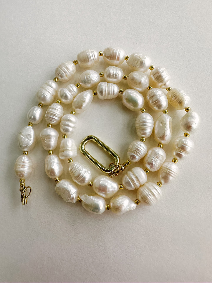 Handmade Beaded Necklace - Freshwater Pearl