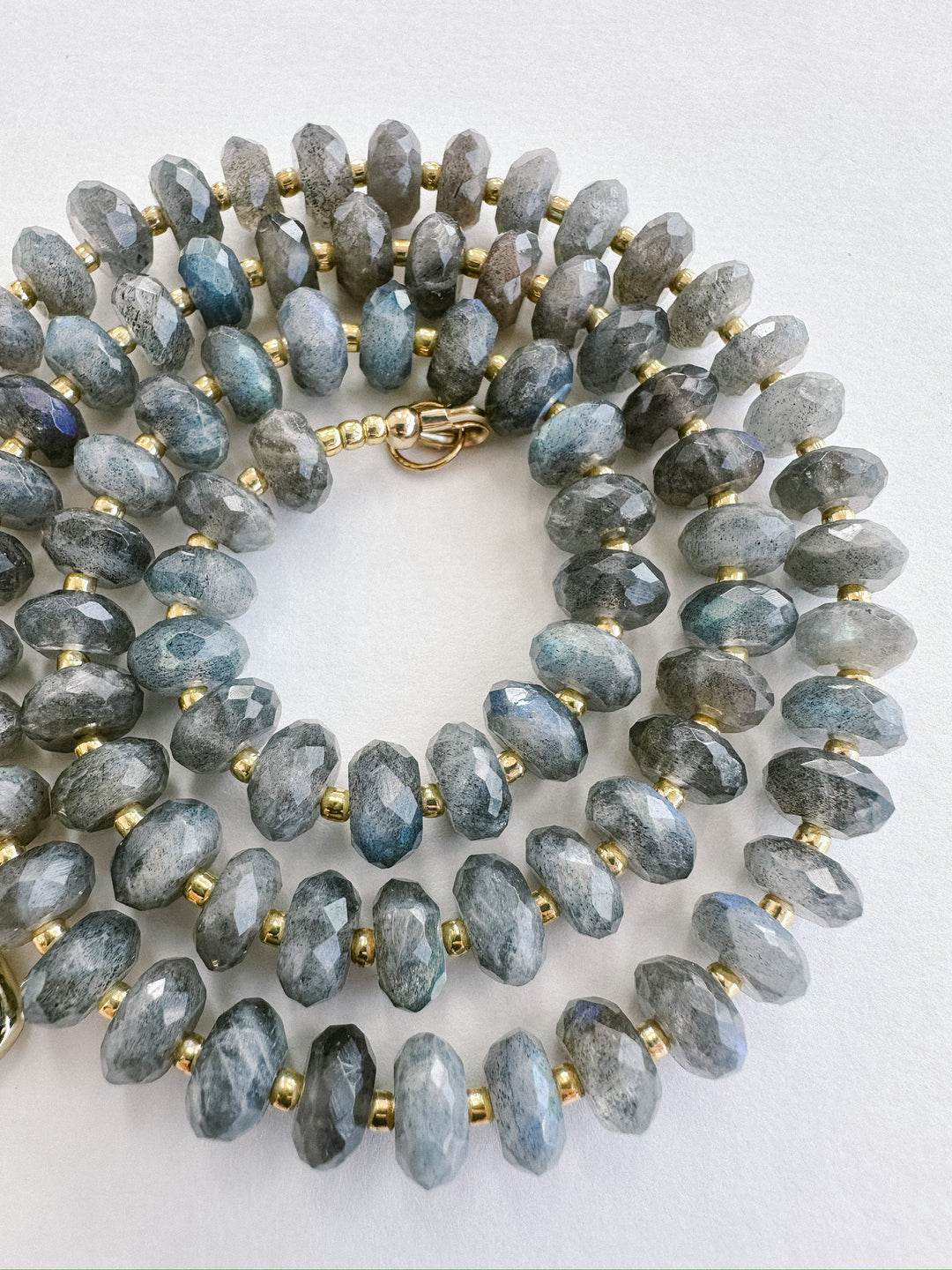 Handmade Beaded Necklace - Labradorite
