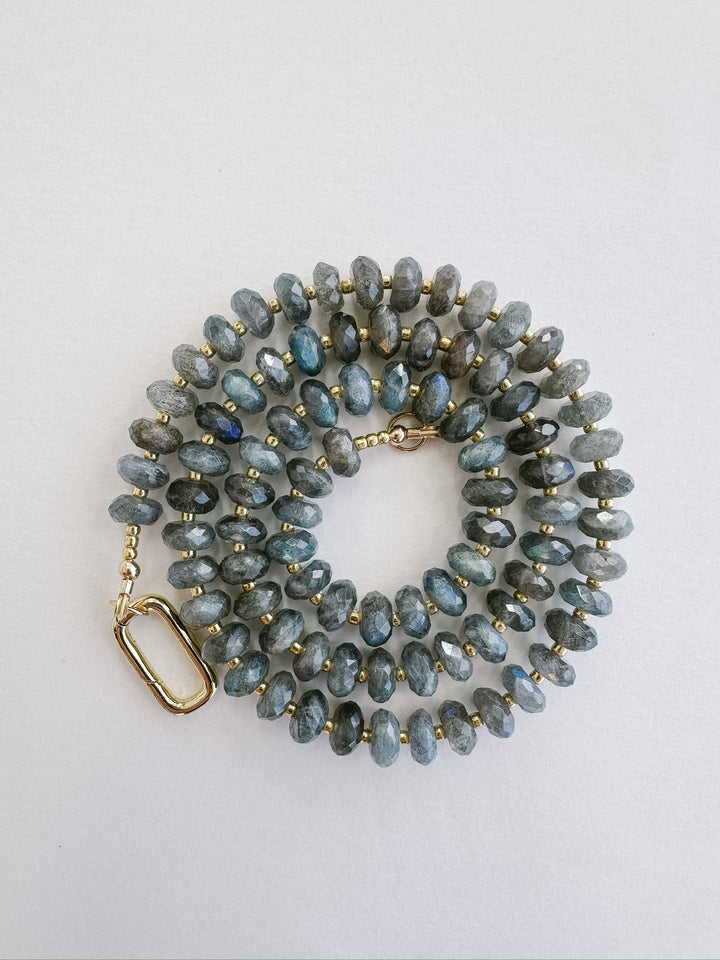 Handmade Beaded Necklace - Labradorite