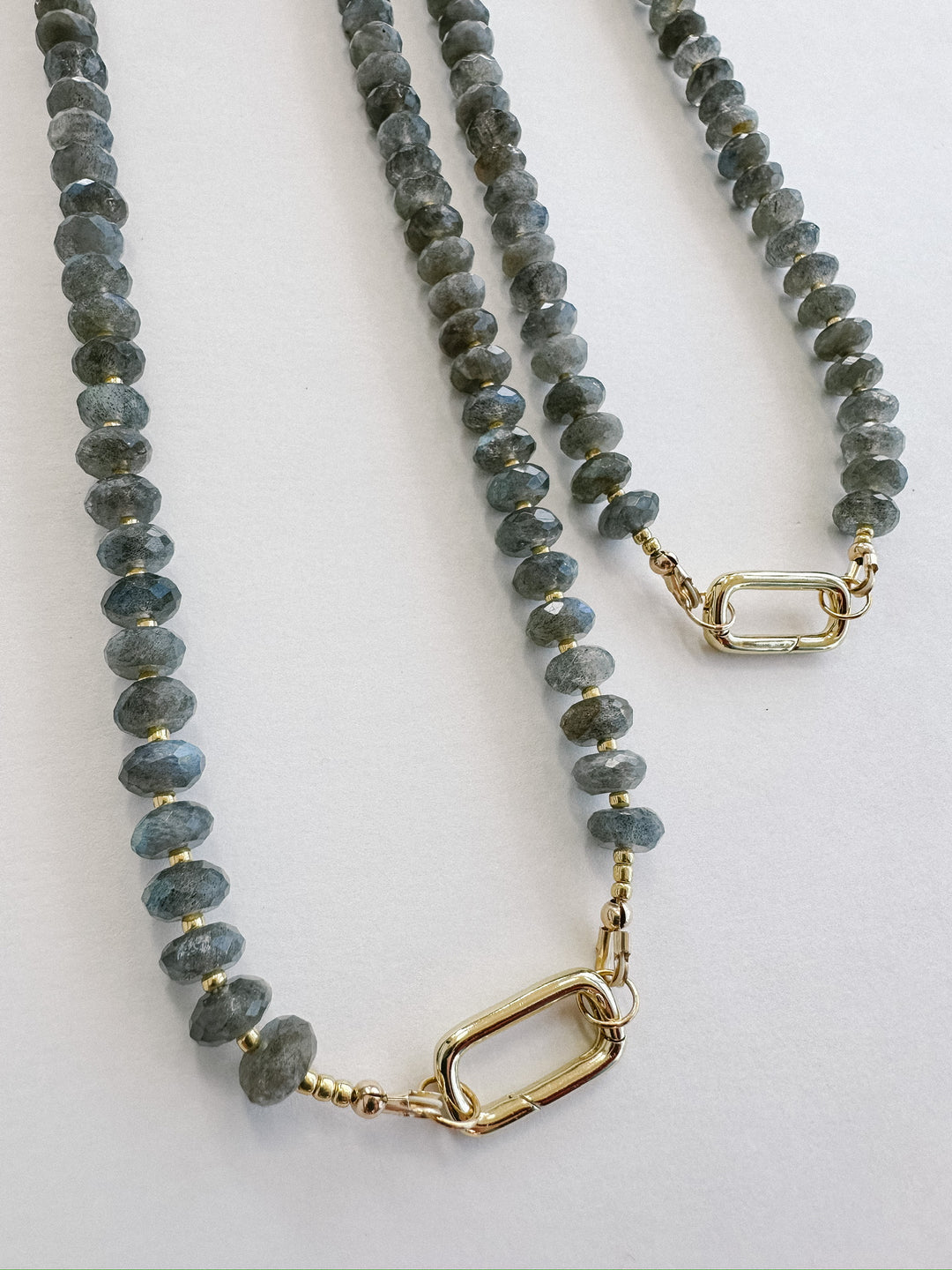 Handmade Beaded Necklace - Labradorite