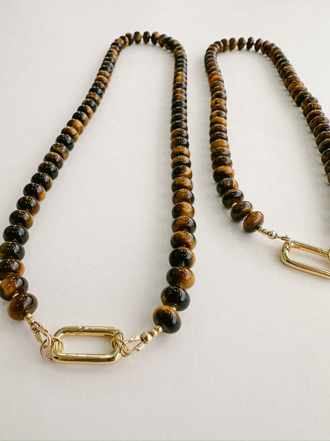 Handmade Beaded Necklace - Tiger's Eye