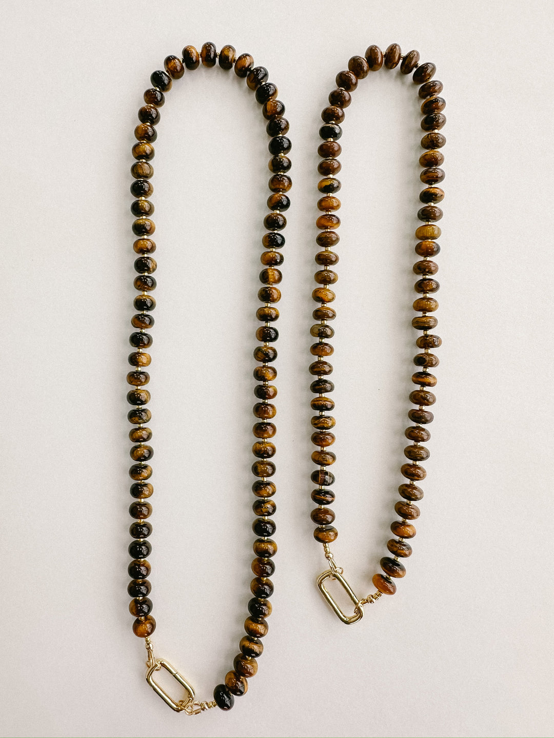 Handmade Beaded Necklace - Tiger's Eye
