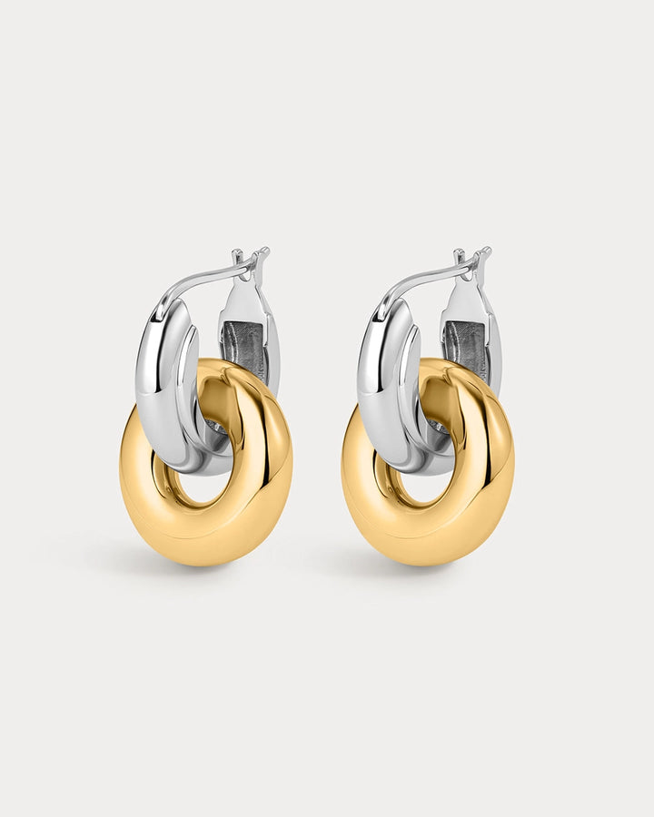 Two-Tone Interlock Hoops