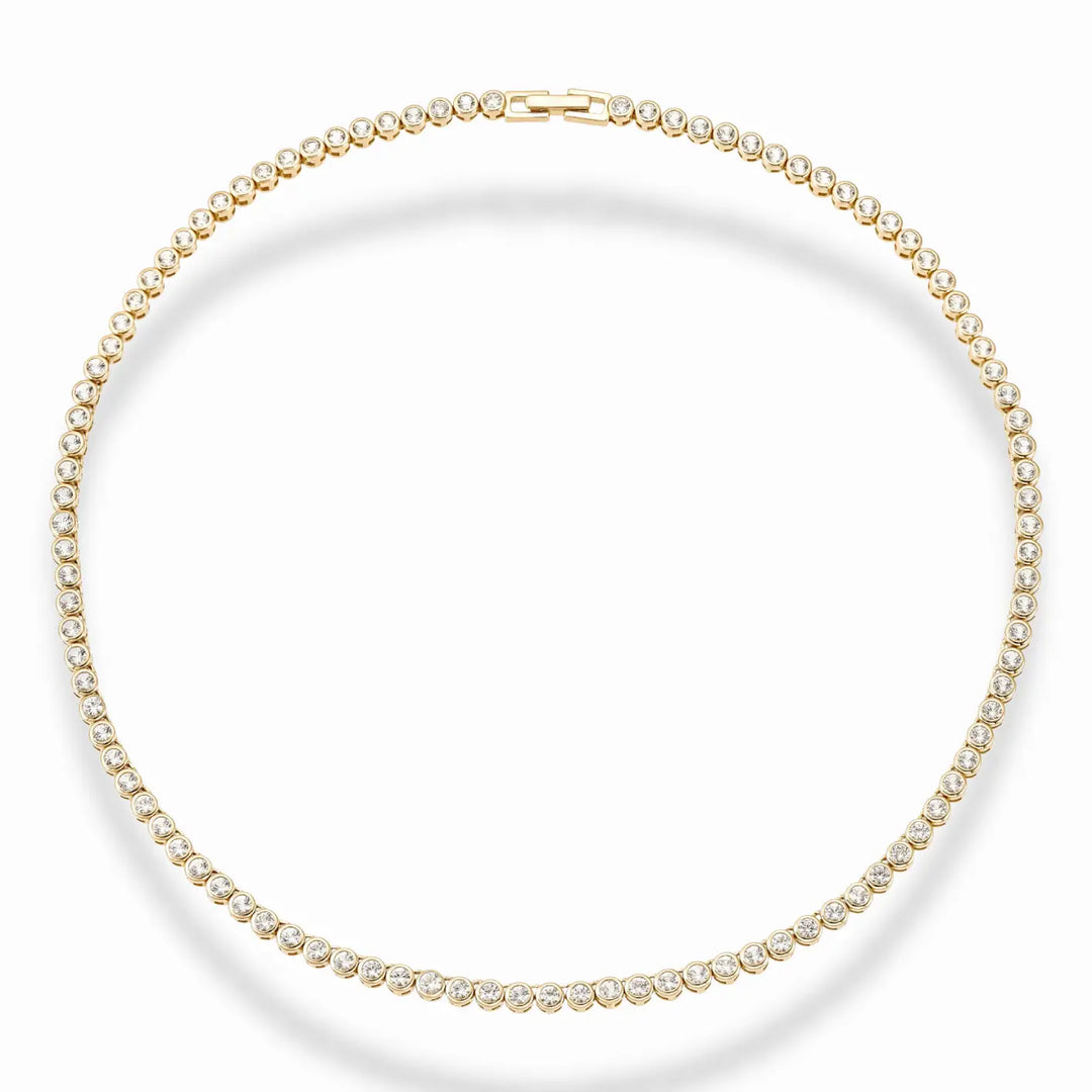 Emma Bezel Tennis Necklace