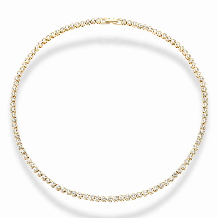 Emma Bezel Tennis Necklace