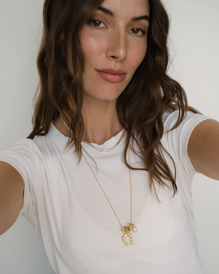 Emma Bezel Tennis Necklace