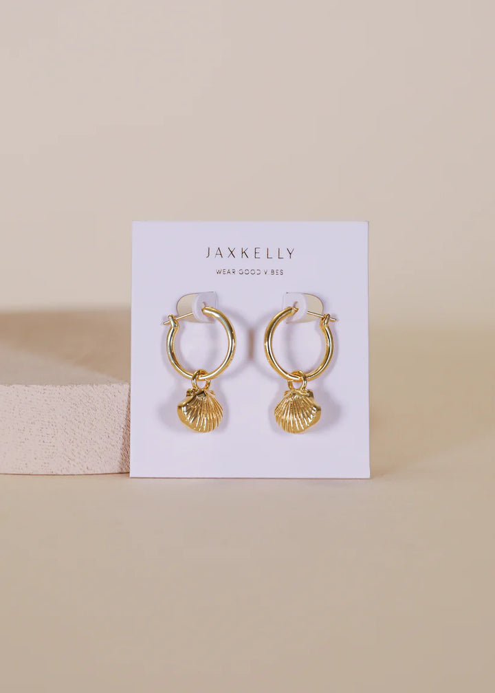 Seashell Hoop earrings