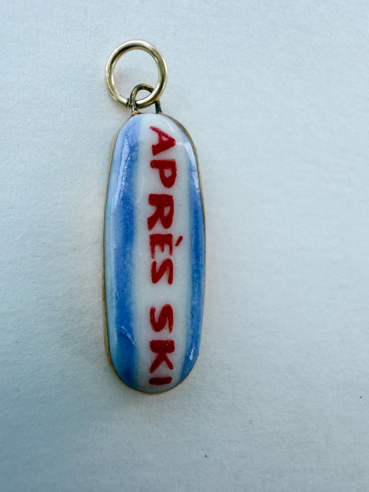 Après Ski — Hand-Painted Porcelain Charm