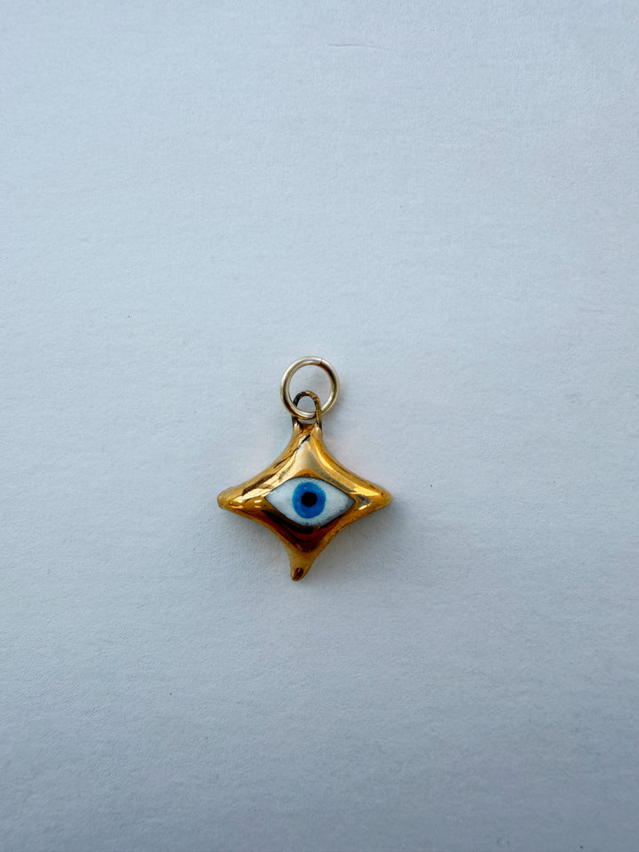 Evil Eye — Hand-Painted Porcelain Charm