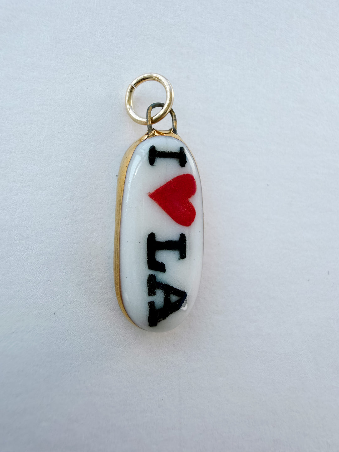 I Love LA — Hand-Painted Porcelain Charm