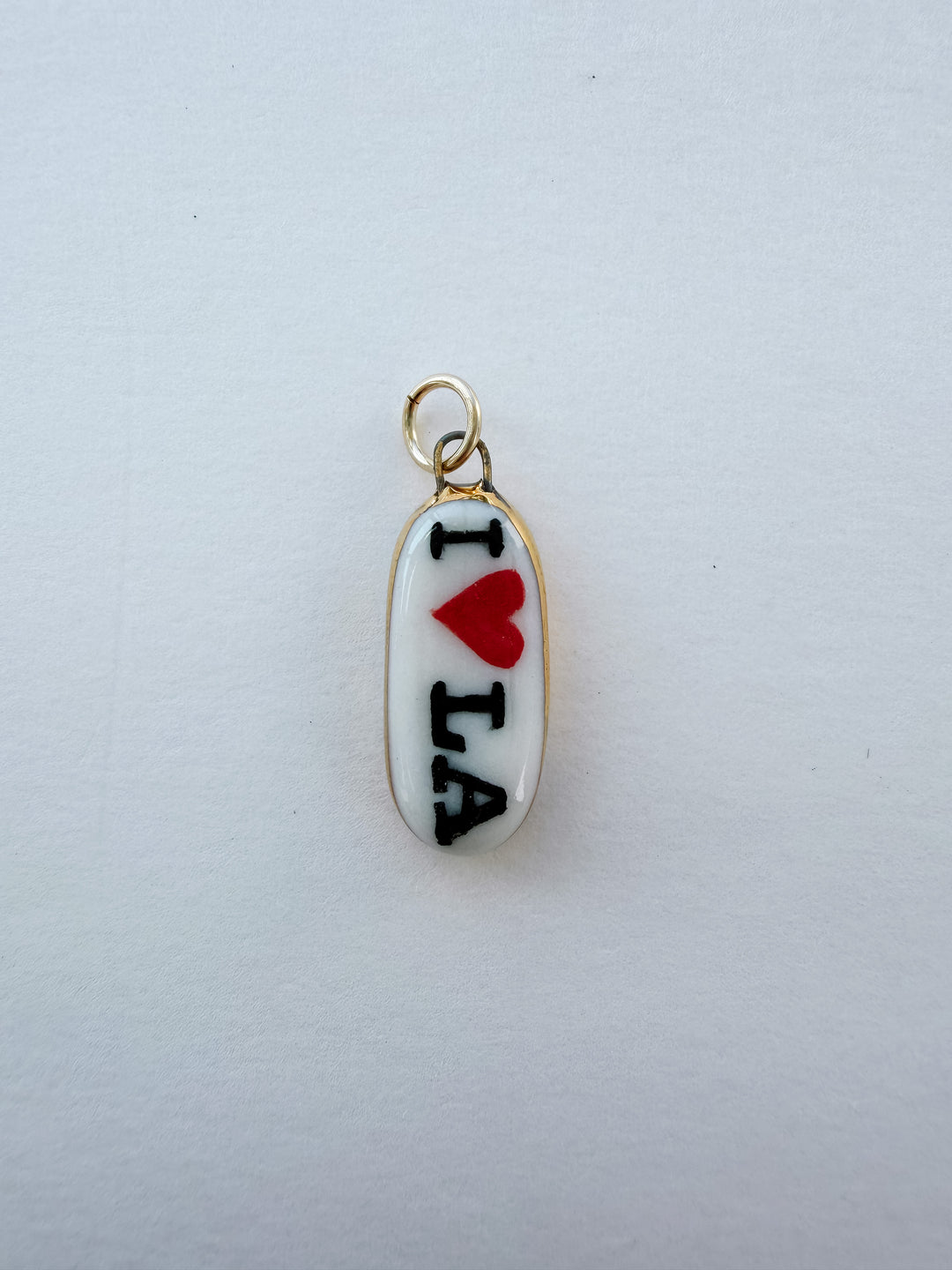 I Love LA — Hand-Painted Porcelain Charm