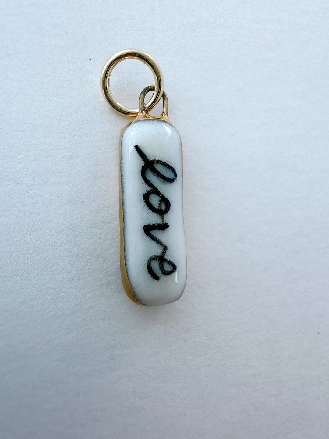 Love  — Hand-Painted Porcelain Charm