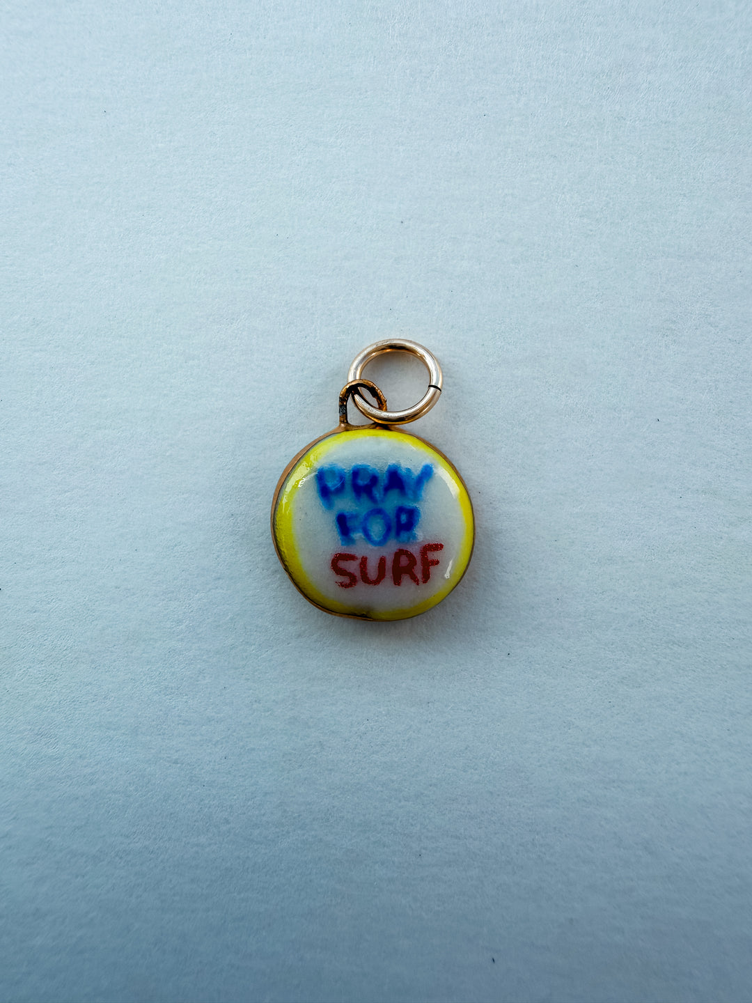 Pray for Surf — Hand-Painted Porcelain Charm