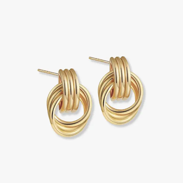 Small Knot Statement Earrings