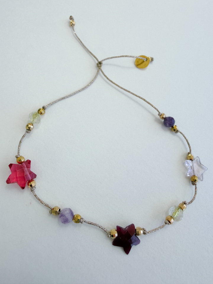 Martha Gemstone Bracelet - Three Stars Ruby
