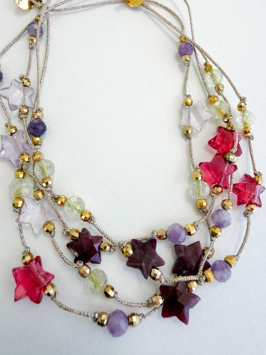 Martha Gemstone Bracelet - Three Stars Ruby