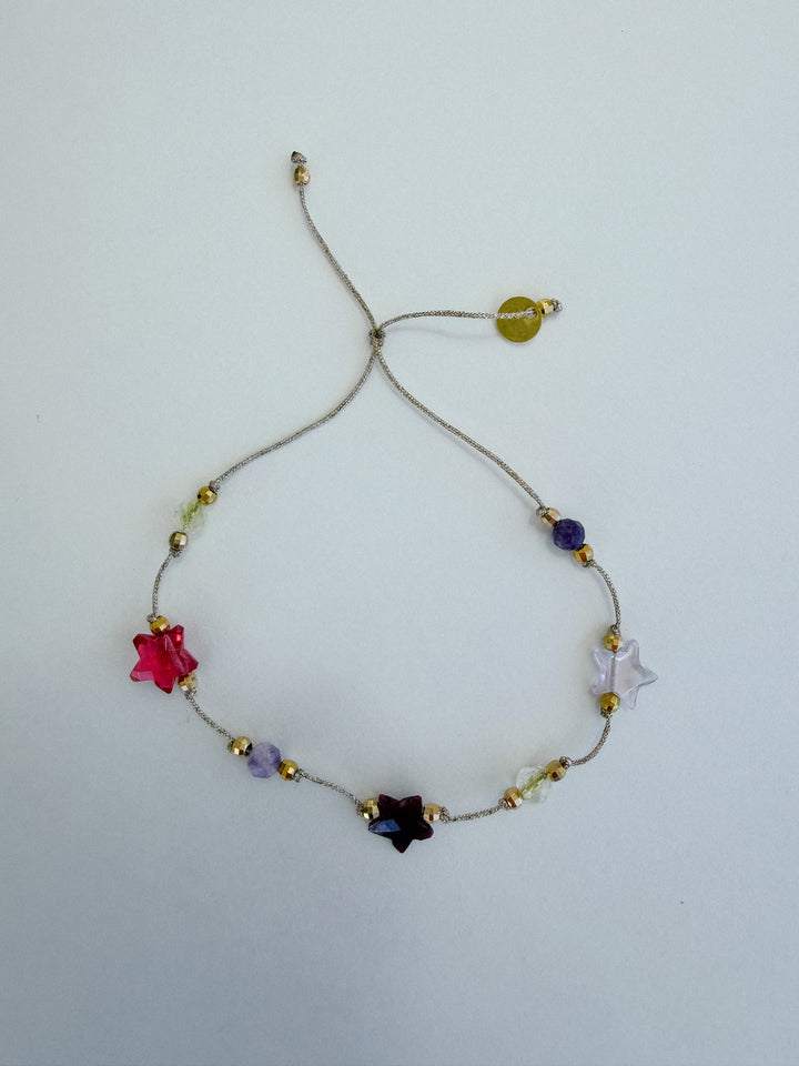 Martha Gemstone Bracelet - Three Stars Ruby