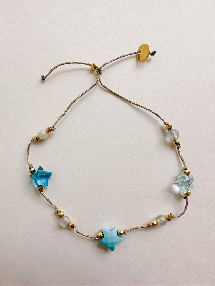 Martha Gemstone Bracelet - Three Stars Turquoise