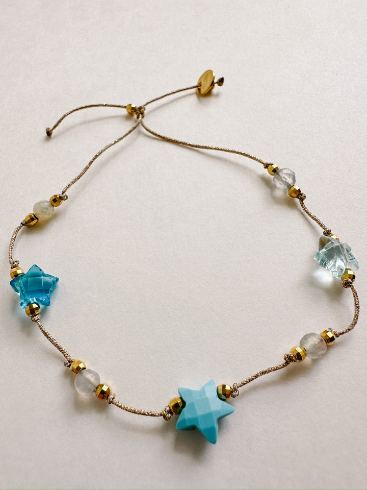 Martha Gemstone Bracelet - Three Stars Turquoise